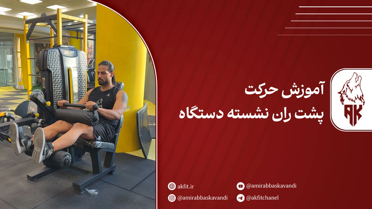 آموزش حرکت پشت ران نشسته دستگاه (همراه با فیلم و نکات کلیدی)