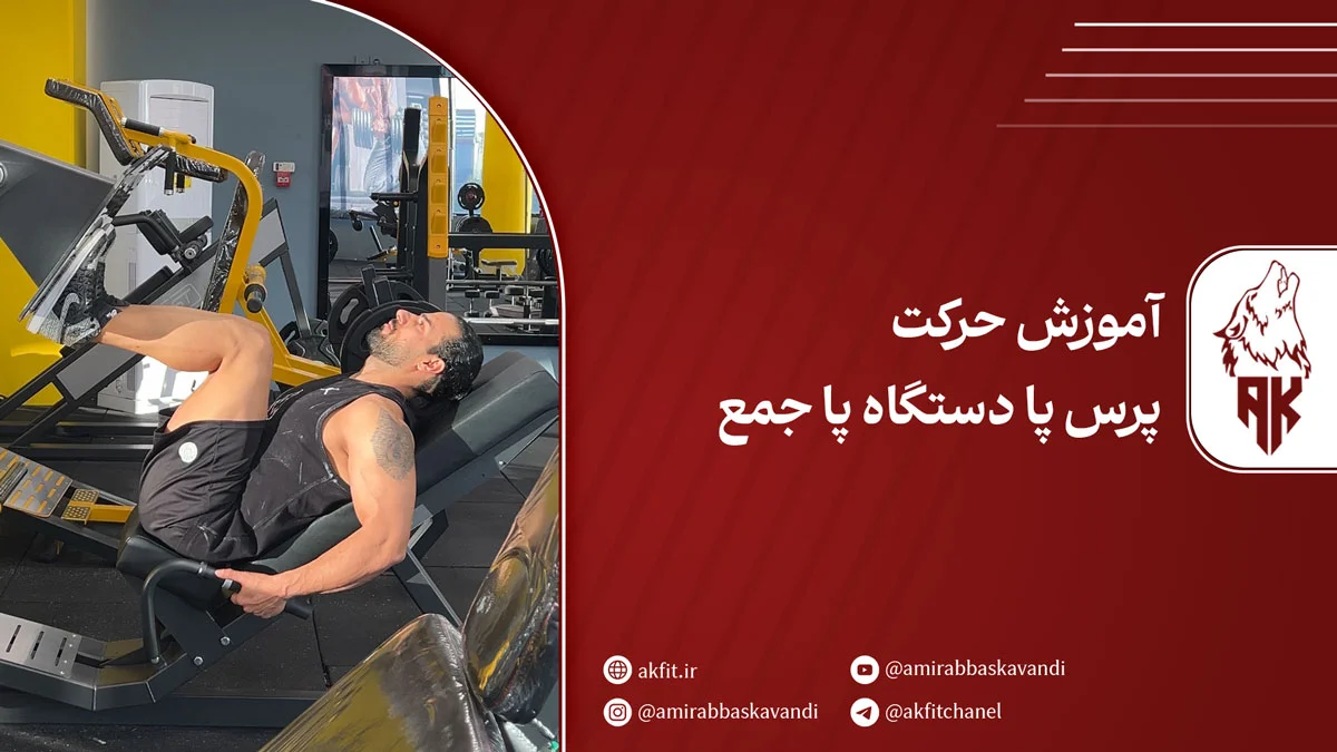 حرکت پرس پا دستگاه پا جمع برای فرم دهی و تقویت عضلات ران