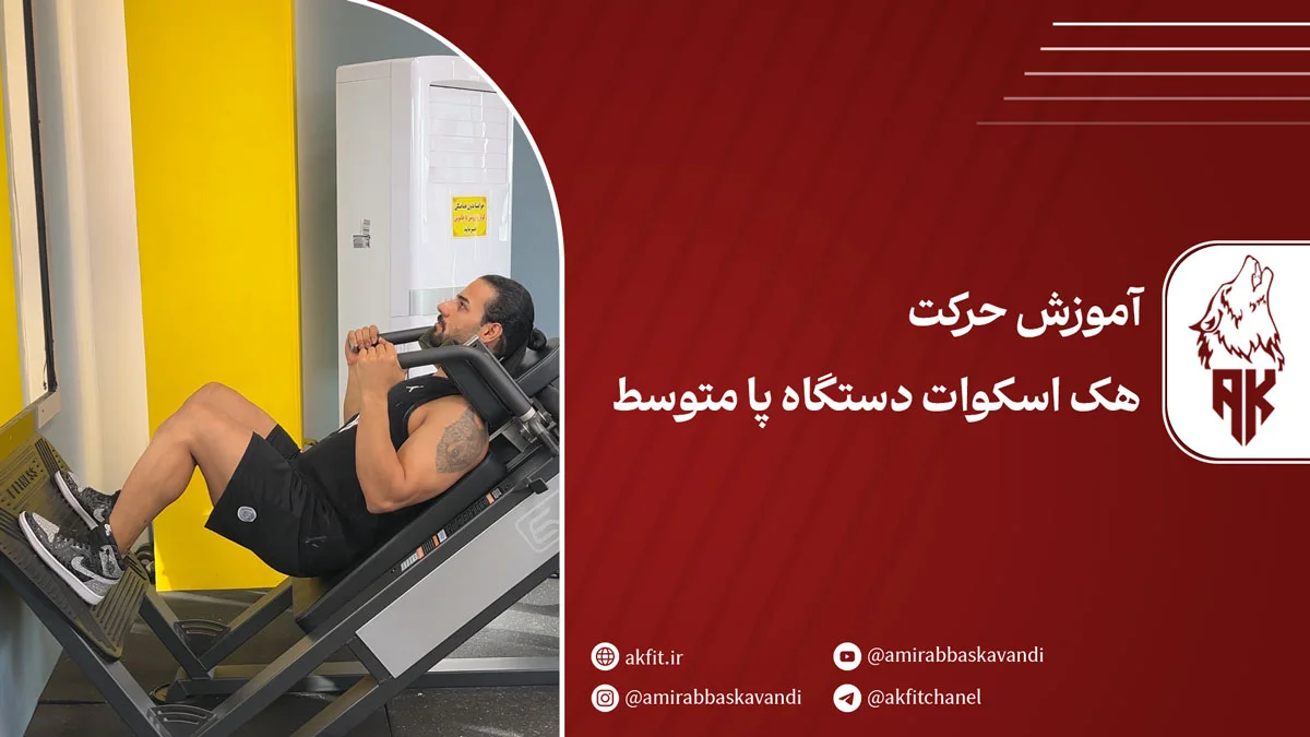 صفر تا صد حرکت هک اسکوات دستگاه پا متوسط + نکات کلیدی
